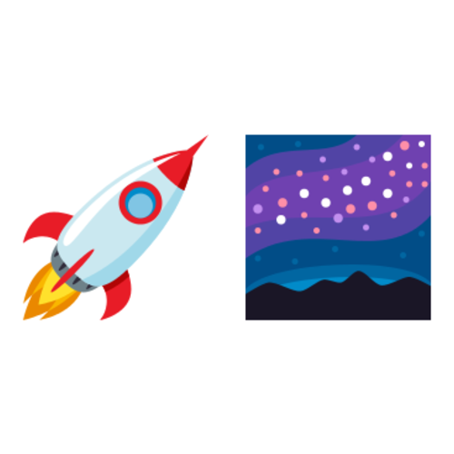 🚀🌌 Emoji Domain EmojiOne rendering